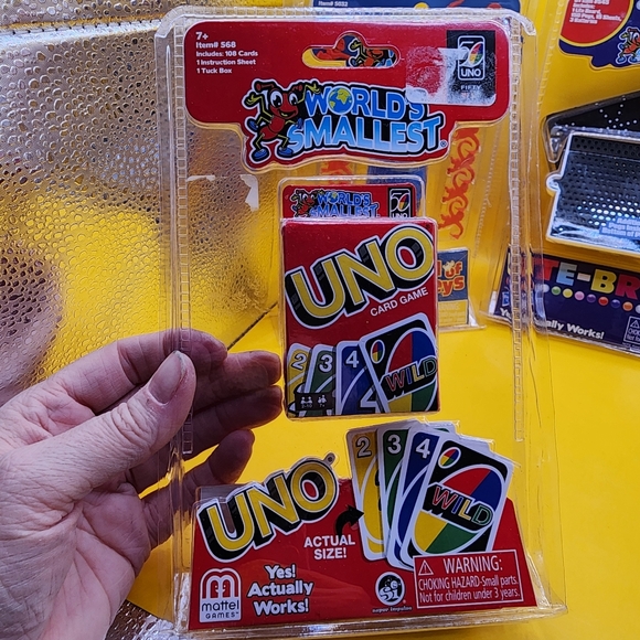 5 World's Smallest Miniature Toy Lot Lite Brite UNO Barrel Monkeys Kerplunk - Picture 6 of 7